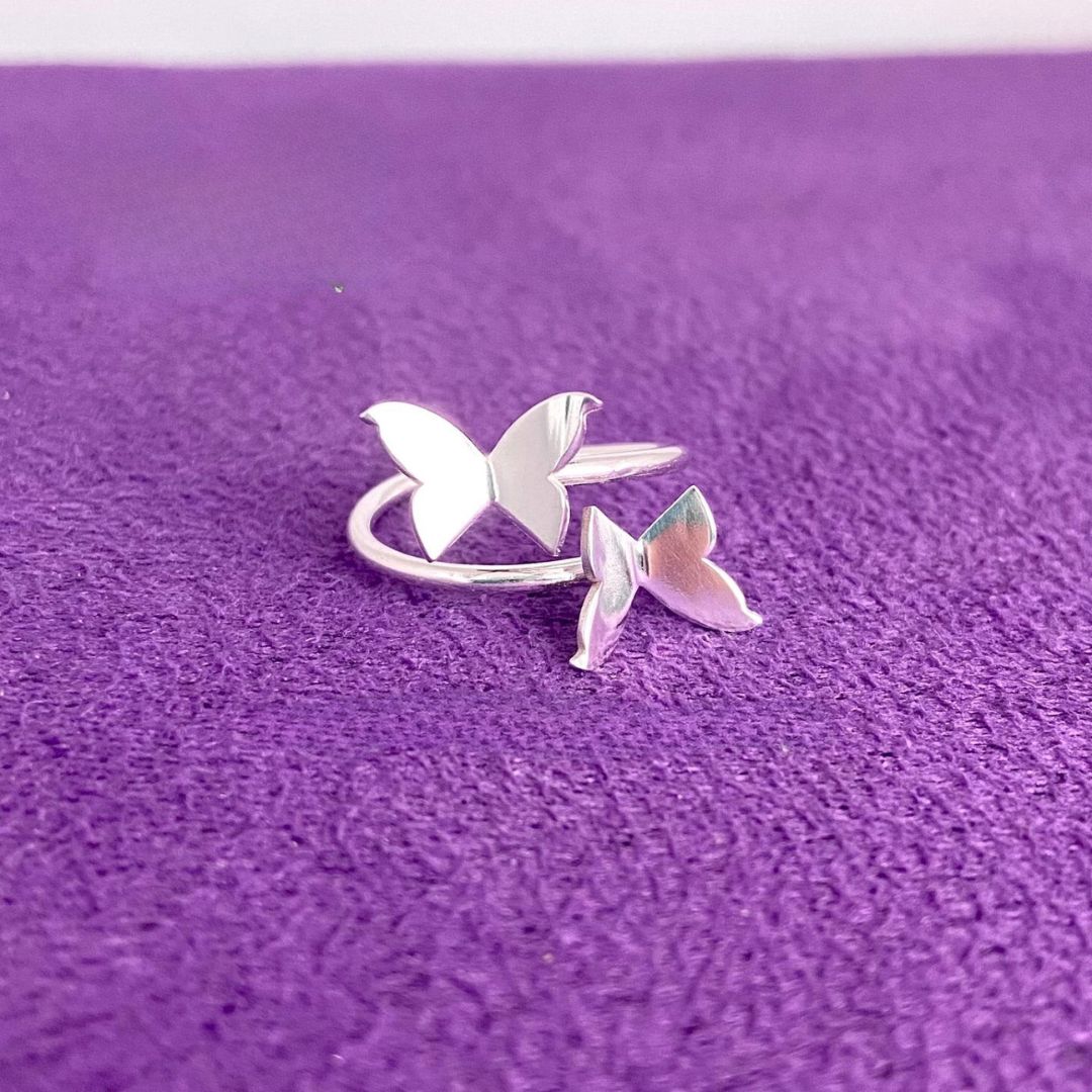 ANILLO DOBLE MARIPOSA
