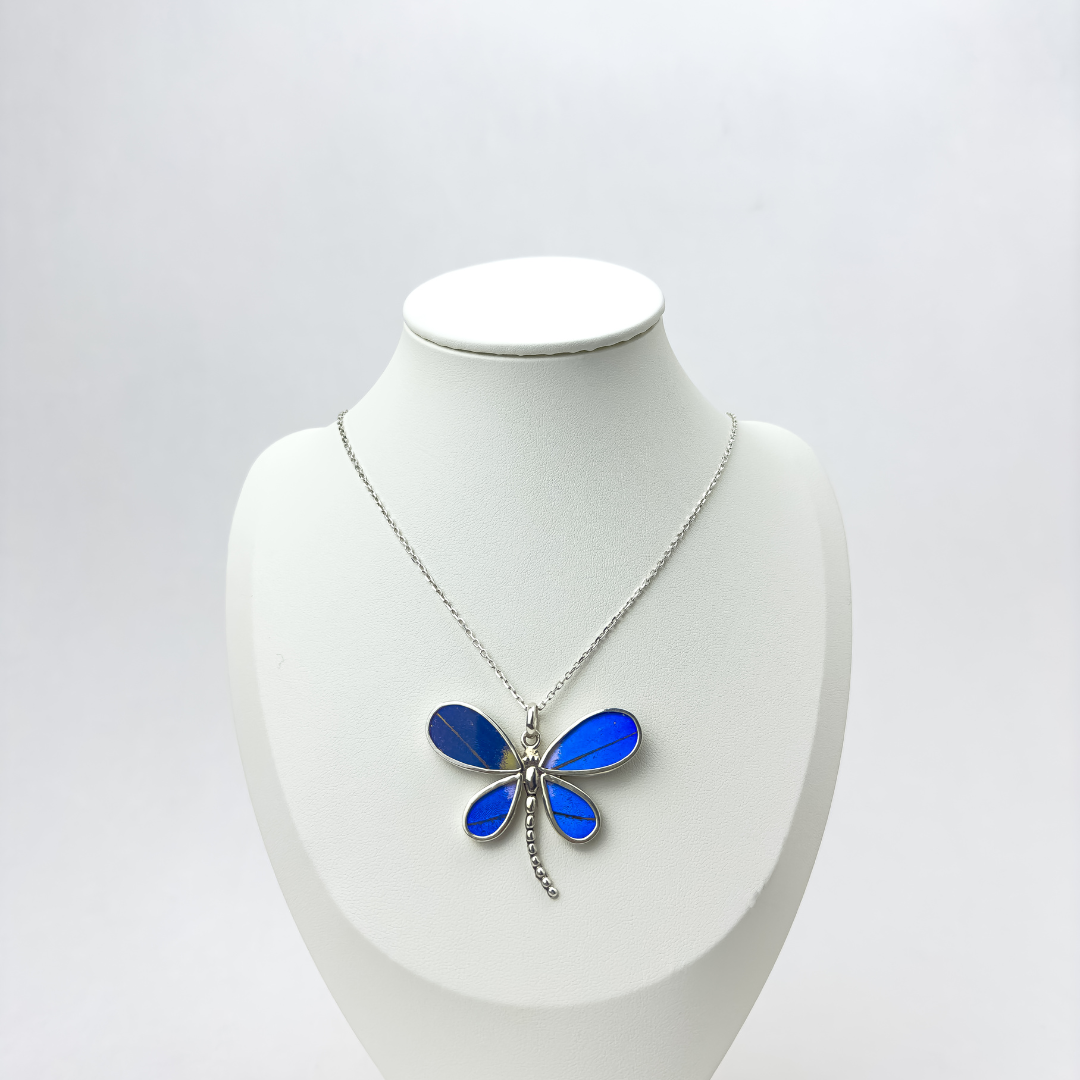 COLLAR LIBELULA BLUE