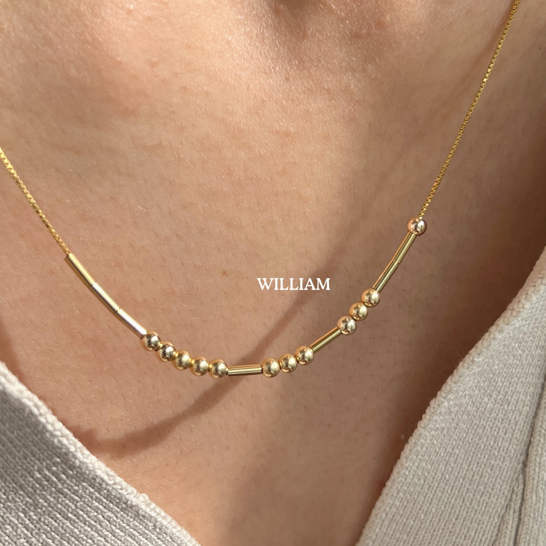 COLLAR NOMBRE EN CODIGO MORSE