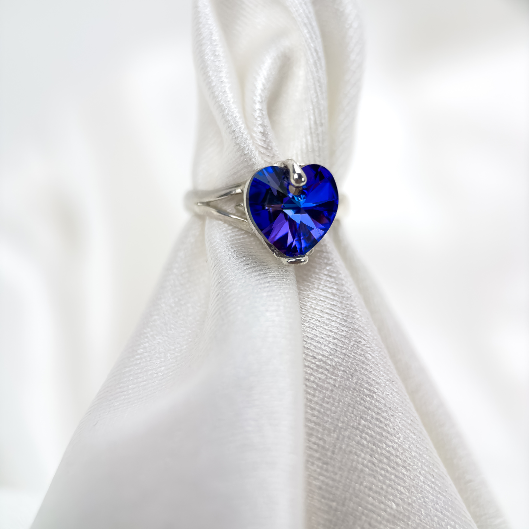 ANILLO CORAZÓN DE CRISTAL