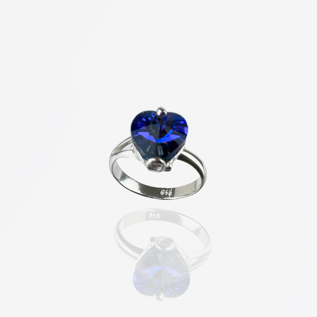 ANILLO CORAZÓN DE CRISTAL