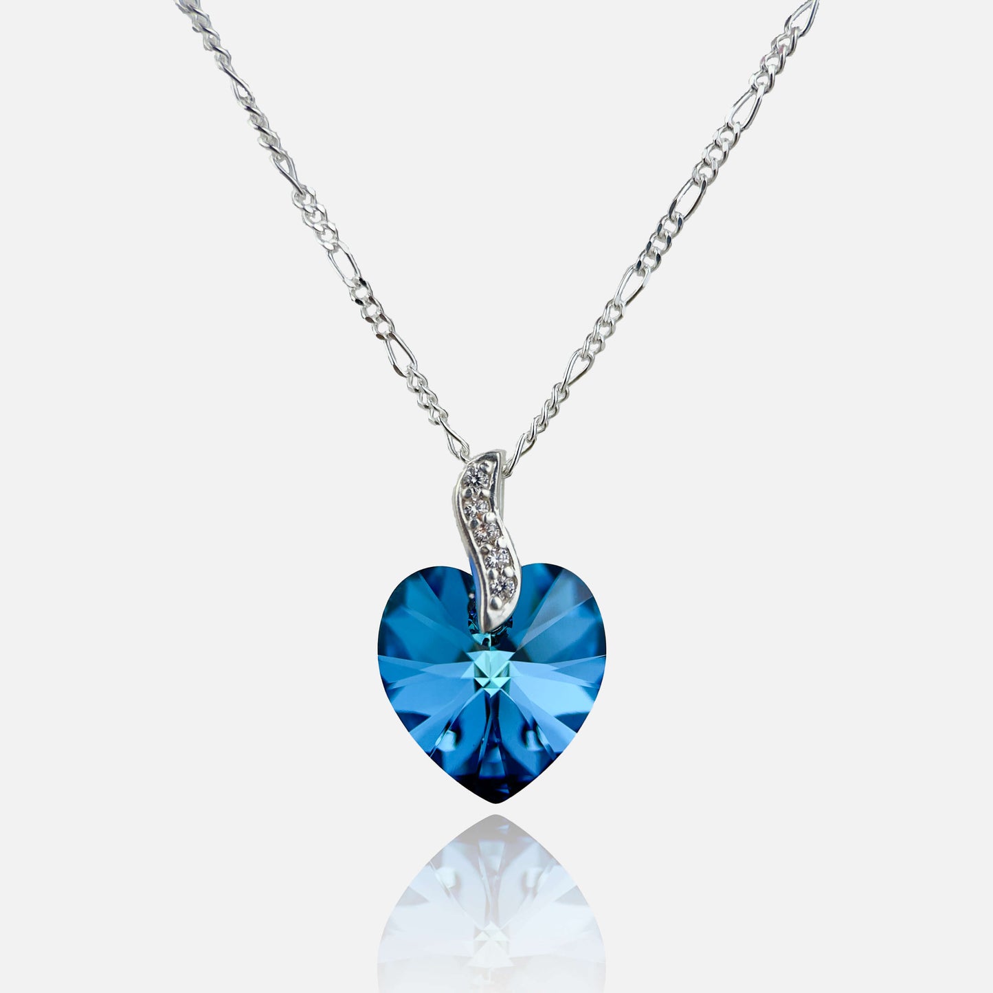 COLLARES CORAZÓN DE CRISTAL