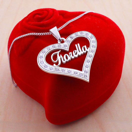 COLLAR CORAZON BRILLANTE