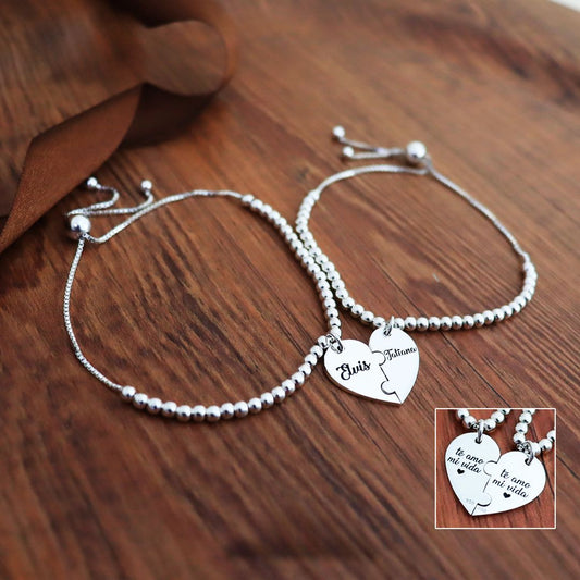 PULSERA DUO CORAZON PARTIDO