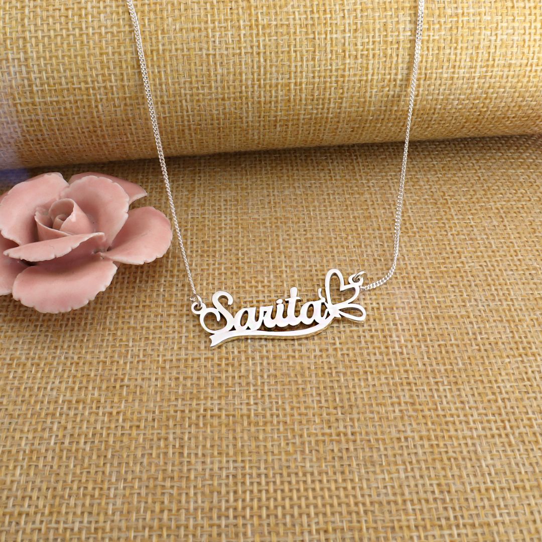 COLLAR NOMBRE + CORAZON