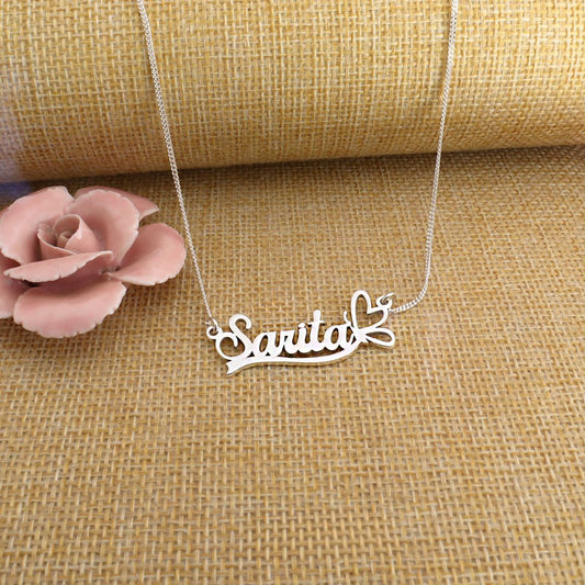 COLLAR NOMBRE + CORAZON