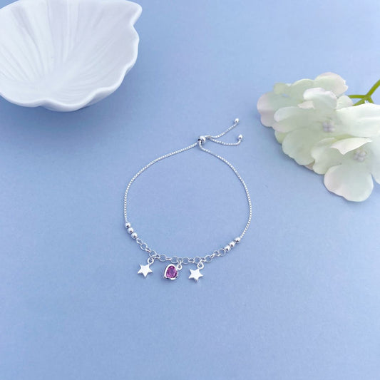PULSERA ESTRELLA Y CORAZON