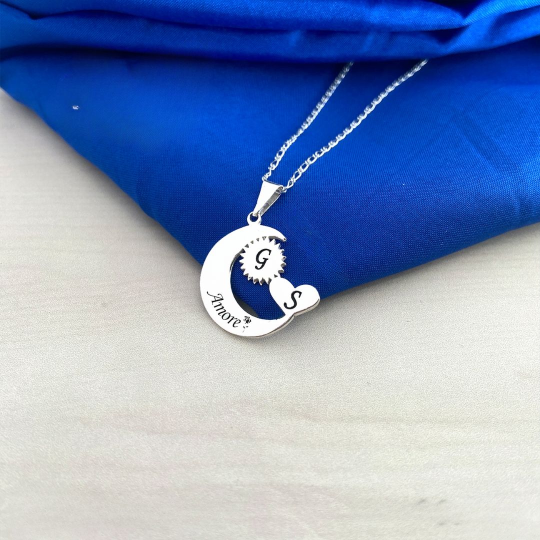 COLLAR AMOR SOL Y LUNA