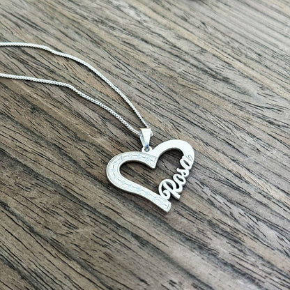 COLLAR CORAZON CON BRILLANTES