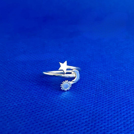 ANILLO SOL LUNA Y ESTRELLA