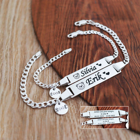 ESCLAVA DUO OSITOS PERSONALIZABLE