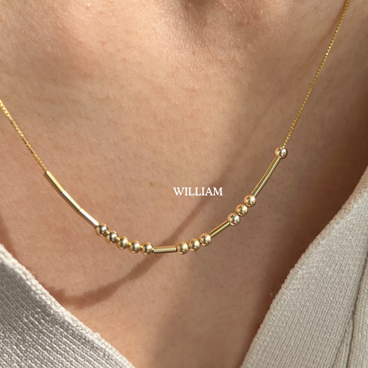 COLLAR NOMBRE EN CODIGO MORSE
