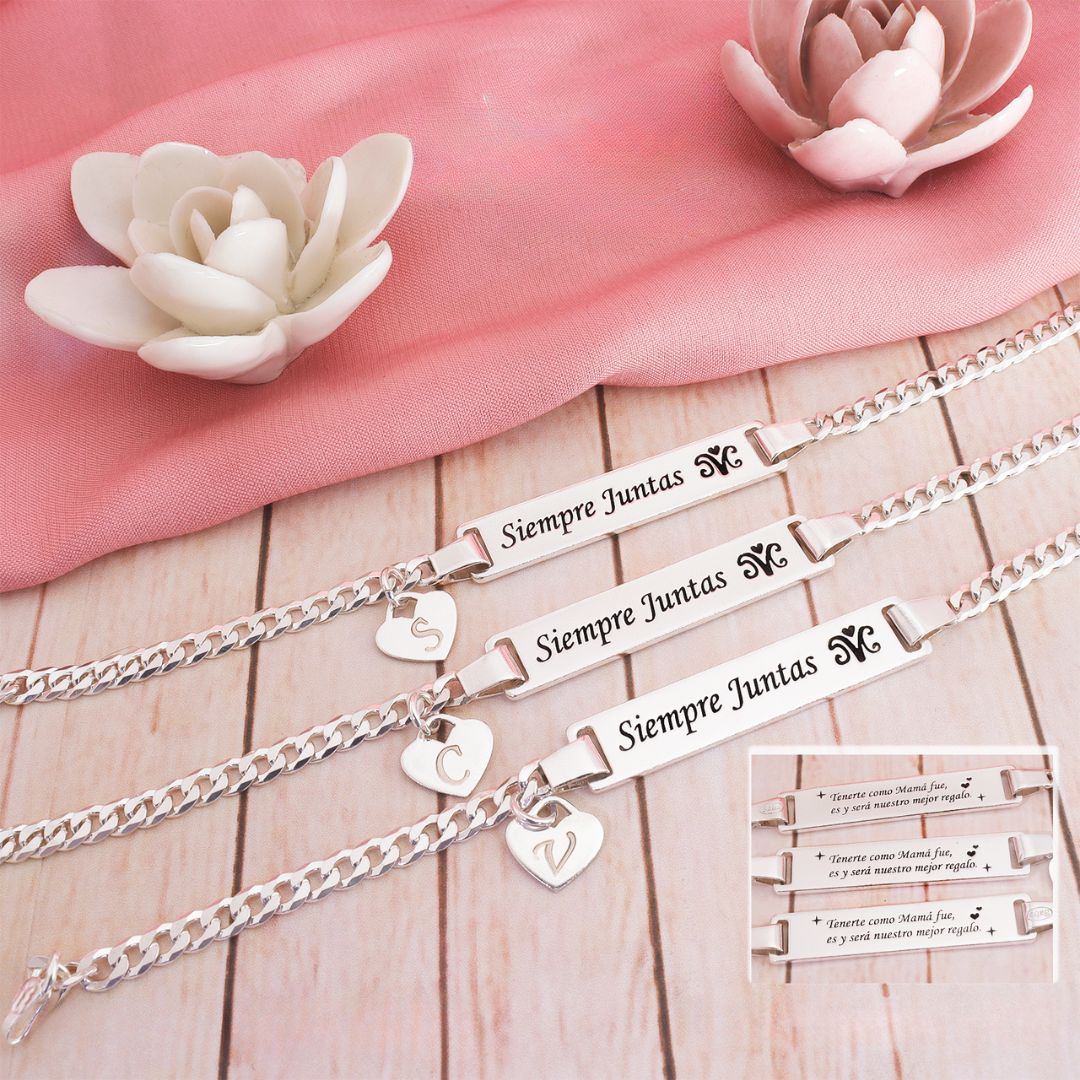 ESCLAVA PERSONALIZABLE AMOR DE 3 AMIGAS