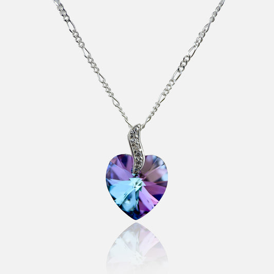 COLLAR CORAZÓN - ARCOIRIS