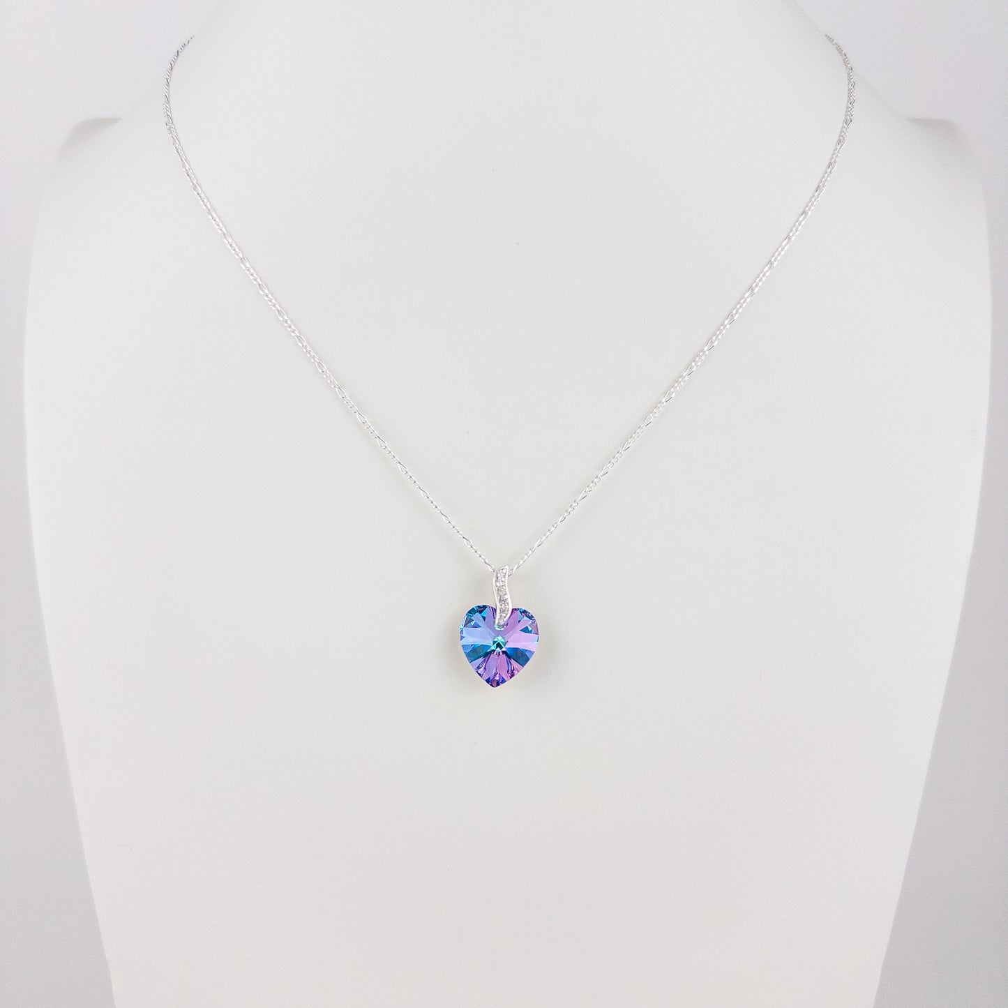COLLAR CORAZÓN - ARCOIRIS