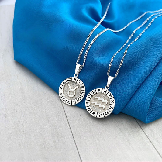 COLLAR DUO SIGNOS ZODIACALES